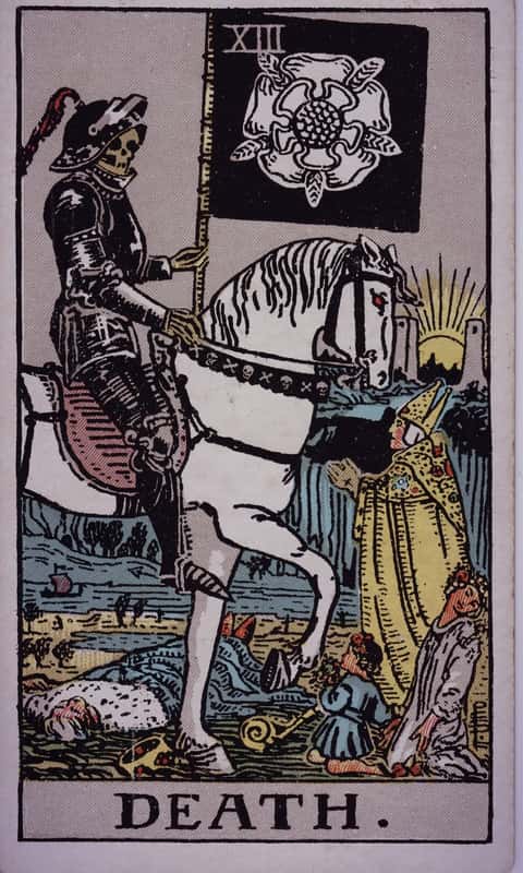 Death tarot card, Rider Waite Smith deck