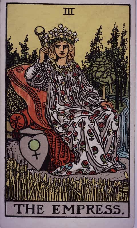 The Empress tarot card, Rider Waite Smith deck